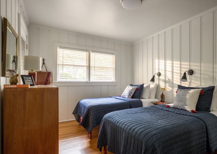 Small room for two beds hot sale